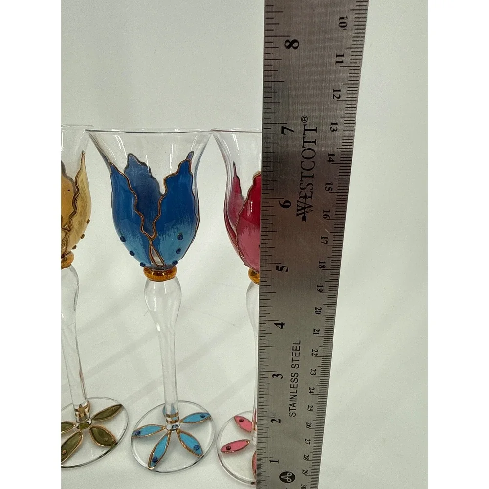 Hand Painted Wine Glass Set 7.5